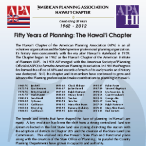 cover image of APA Hawaii Chapter 50th Anniversary Banners